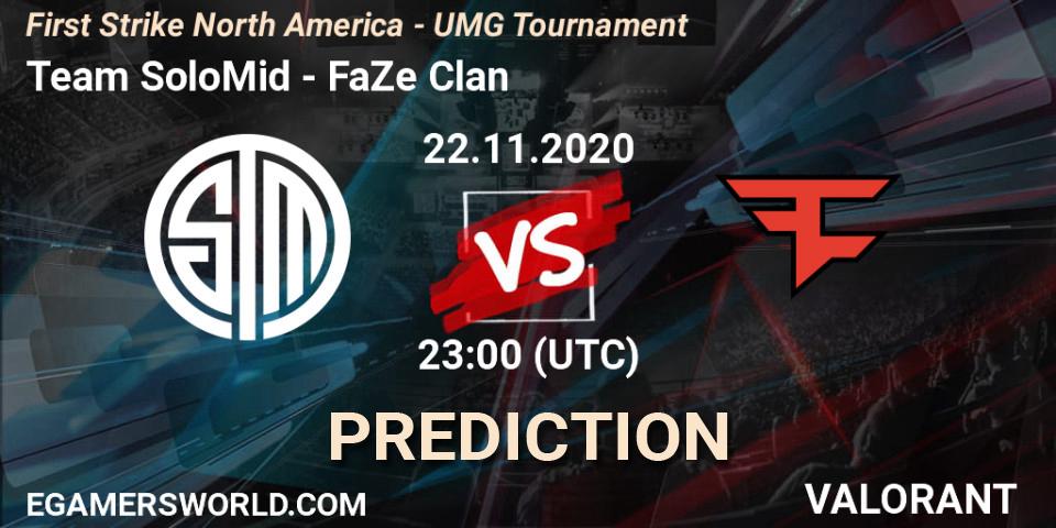 Team SoloMid - FaZe Clan: прогноз. 22.11.2020 at 23:00, VALORANT, First Strike North America - UMG Tournament