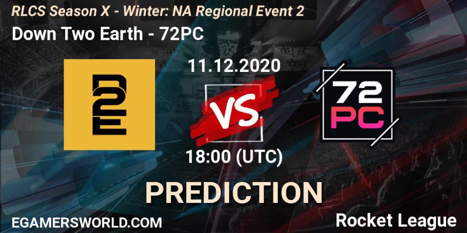 Down Two Earth - 72PC: прогноз. 11.12.2020 at 18:00, Rocket League, RLCS Season X - Winter: NA Regional Event 2