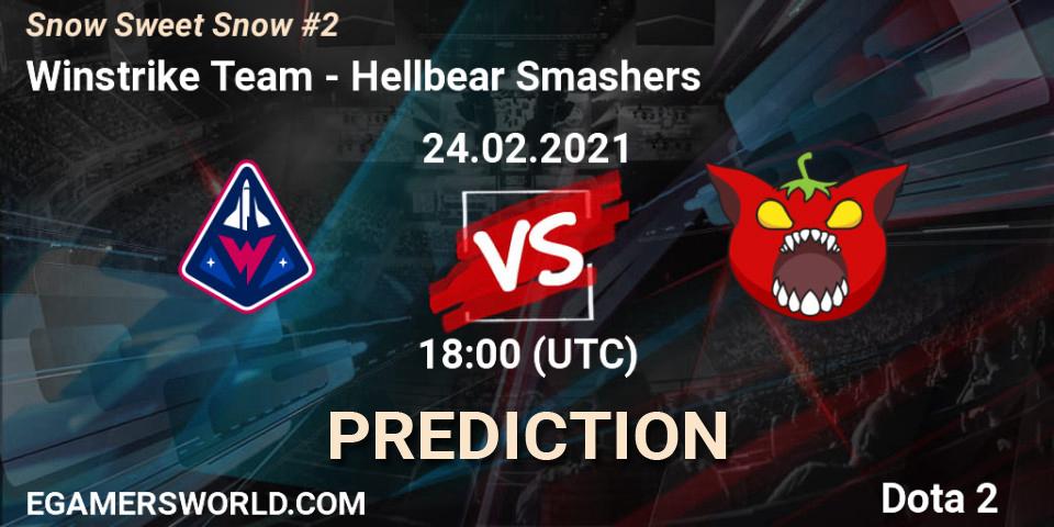 Winstrike Team - Hellbear Smashers: прогноз. 24.02.2021 at 17:58, Dota 2, Snow Sweet Snow #2