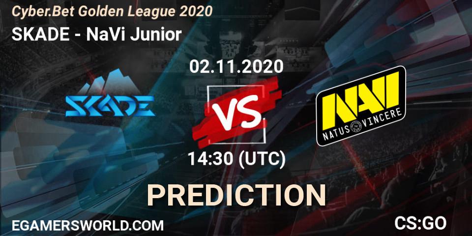 SKADE - NaVi Junior: прогноз. 02.11.2020 at 14:45, Counter-Strike (CS2), Cyber.Bet Golden League 2020