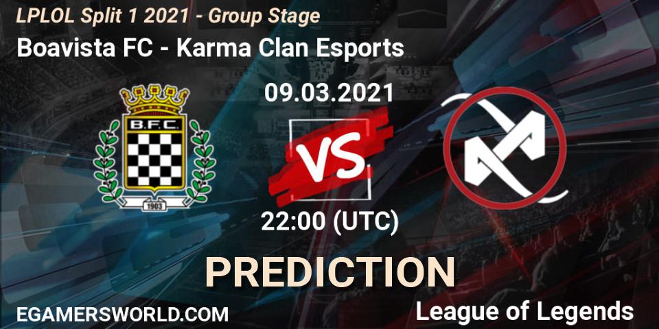 Boavista FC - Karma Clan Esports: прогноз. 09.03.2021 at 22:00, LoL, LPLOL Split 1 2021 - Group Stage