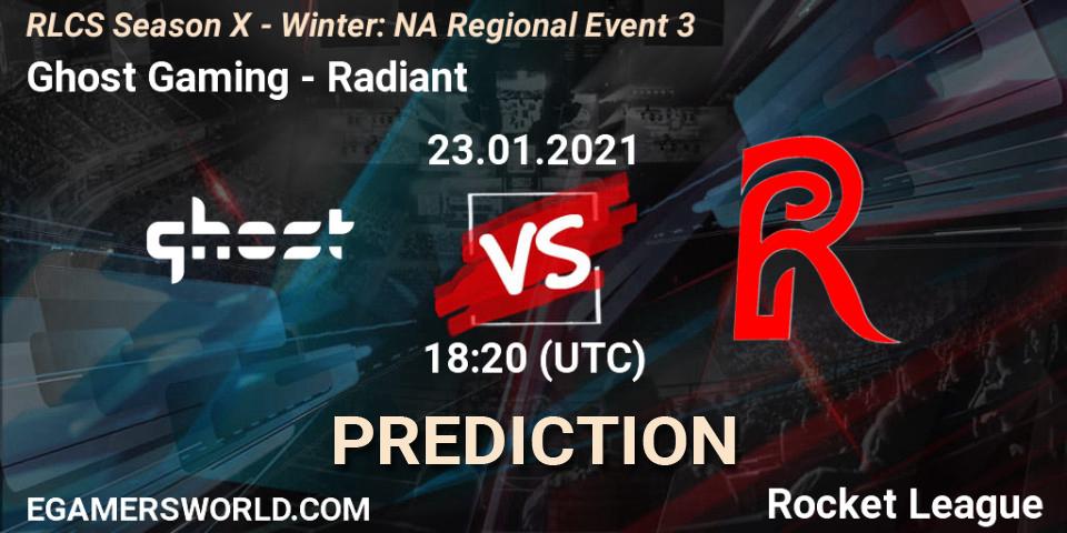 Ghost Gaming - Radiant: прогноз. 23.01.2021 at 19:20, Rocket League, RLCS Season X - Winter: NA Regional Event 3