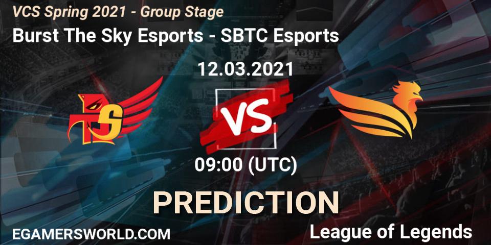 Burst The Sky Esports - SBTC Esports: прогноз. 12.03.2021 at 10:00, LoL, VCS Spring 2021 - Group Stage