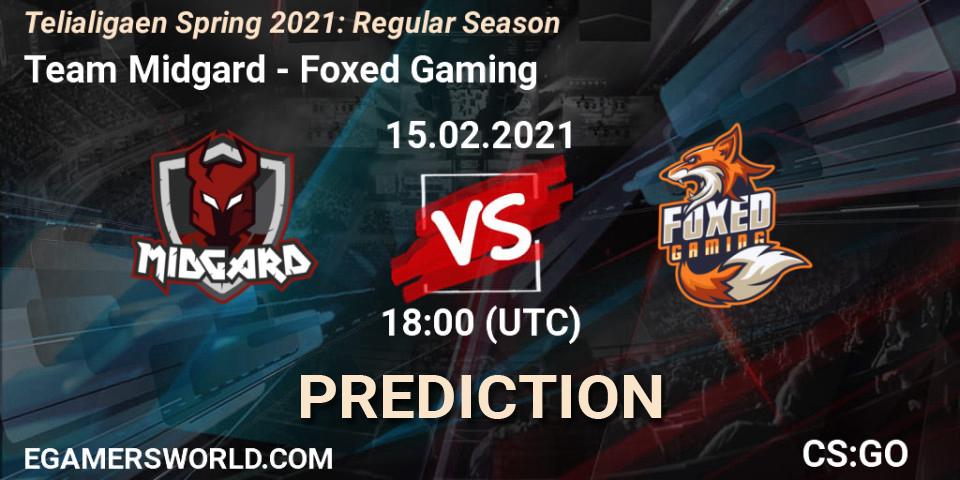 Team Midgard - Foxed Gaming: прогноз. 15.02.2021 at 18:00, Counter-Strike (CS2), Telialigaen Spring 2021: Regular Season