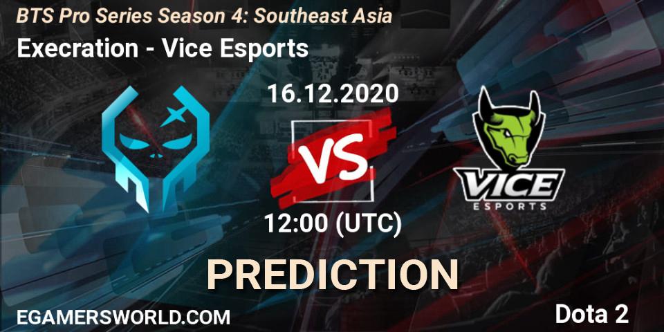 Execration - Vice Esports: прогноз. 16.12.2020 at 09:06, Dota 2, BTS Pro Series Season 4: Southeast Asia