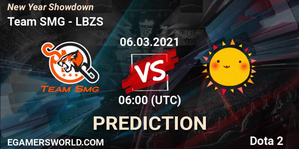 Team SMG - LBZS: прогноз. 06.03.2021 at 06:23, Dota 2, New Year Showdown