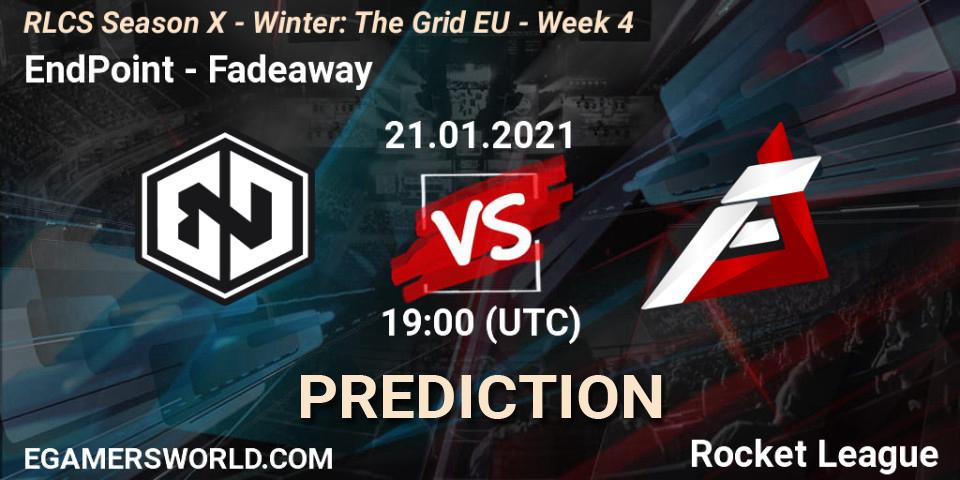 EndPoint - Fadeaway: прогноз. 21.01.2021 at 19:00, Rocket League, RLCS Season X - Winter: The Grid EU - Week 4
