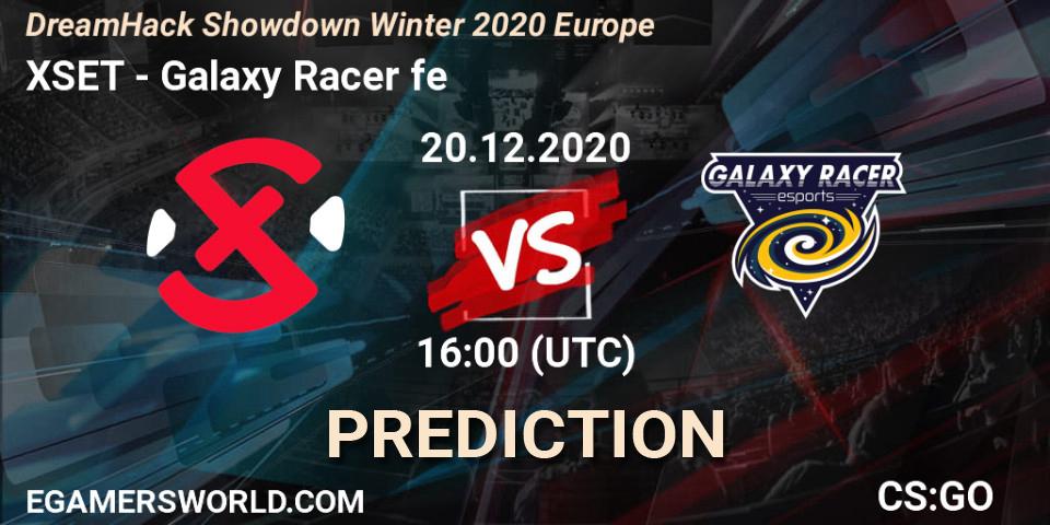 XSET - Galaxy Racer fe: прогноз. 20.12.2020 at 16:00, Counter-Strike (CS2), DreamHack Showdown Winter 2020 Europe