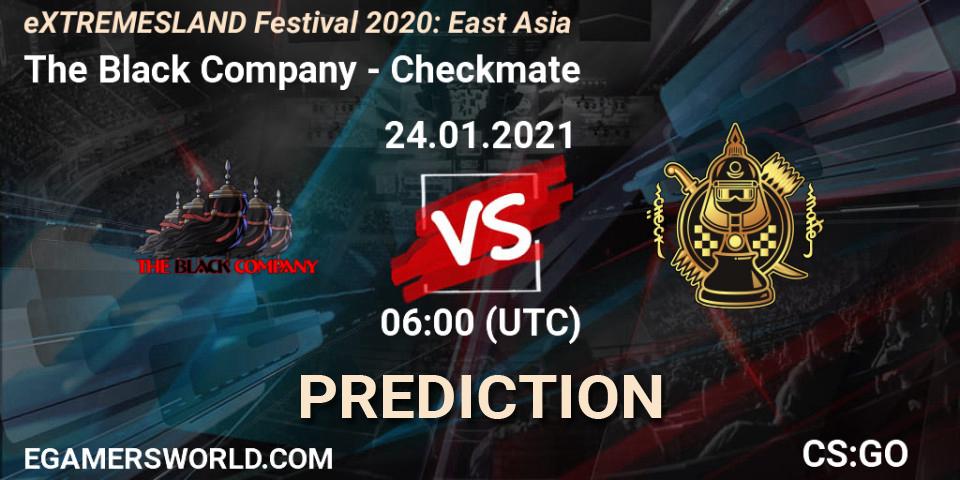 The Black Company - Checkmate: прогноз. 24.01.2021 at 06:00, Counter-Strike (CS2), eXTREMESLAND Festival 2020: East Asia