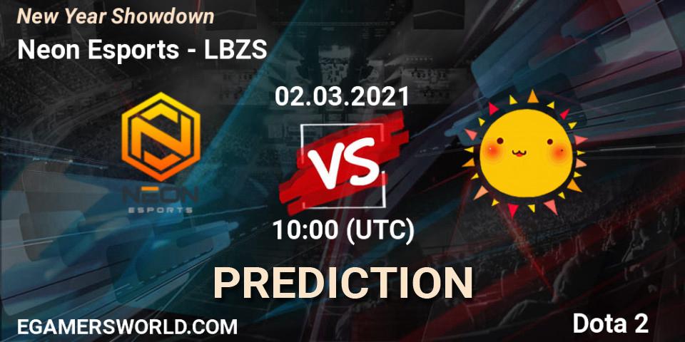 Neon Esports - LBZS: прогноз. 02.03.2021 at 10:09, Dota 2, New Year Showdown