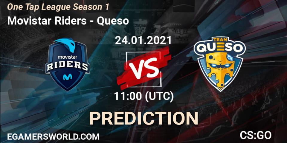 Movistar Riders - Queso: прогноз. 24.01.2021 at 11:00, Counter-Strike (CS2), One Tap League Season 1