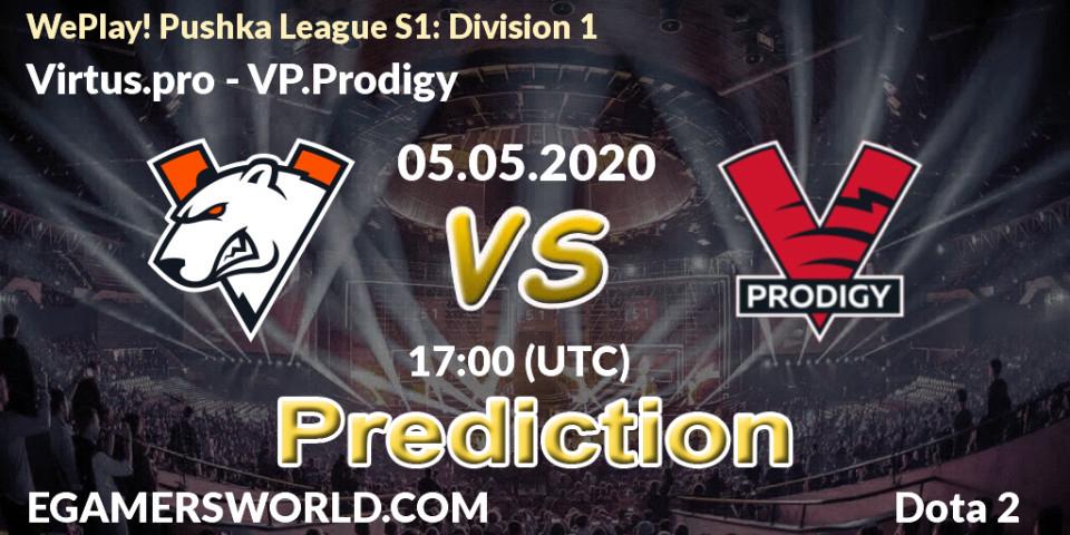 Virtus.pro - VP.Prodigy: прогноз. 05.05.2020 at 16:18, Dota 2, WePlay! Pushka League S1: Division 1