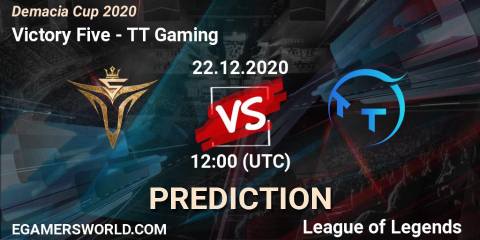 Victory Five - TT Gaming: прогноз. 22.12.2020 at 12:00, LoL, Demacia Cup 2020