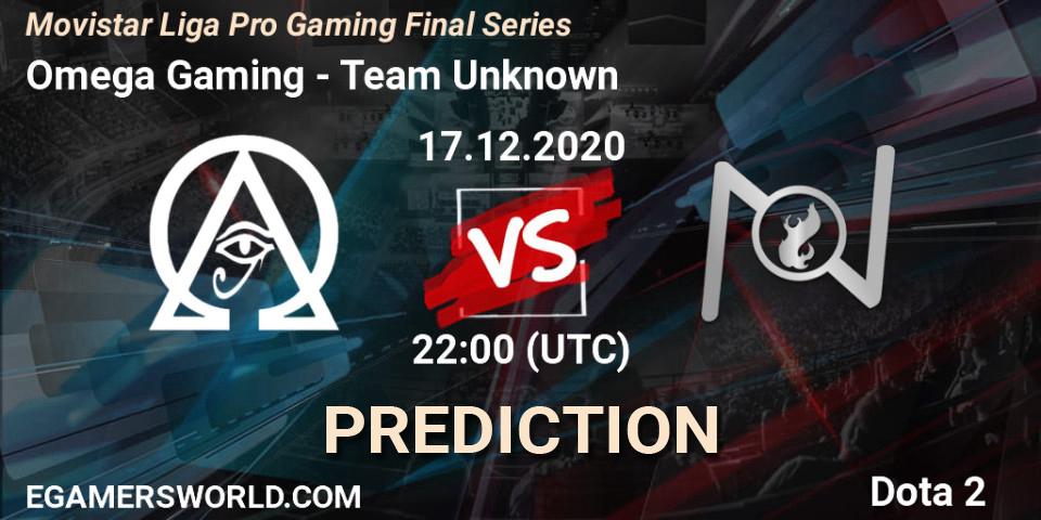 Omega Gaming - Team Unknown: прогноз. 17.12.20, Dota 2, Movistar Liga Pro Gaming Final Series