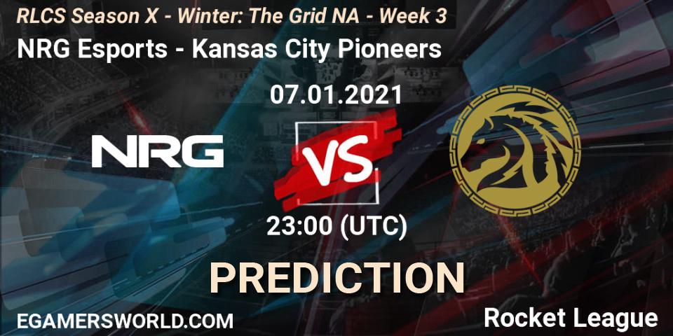 NRG Esports - Kansas City Pioneers: прогноз. 14.01.2021 at 23:00, Rocket League, RLCS Season X - Winter: The Grid NA - Week 3