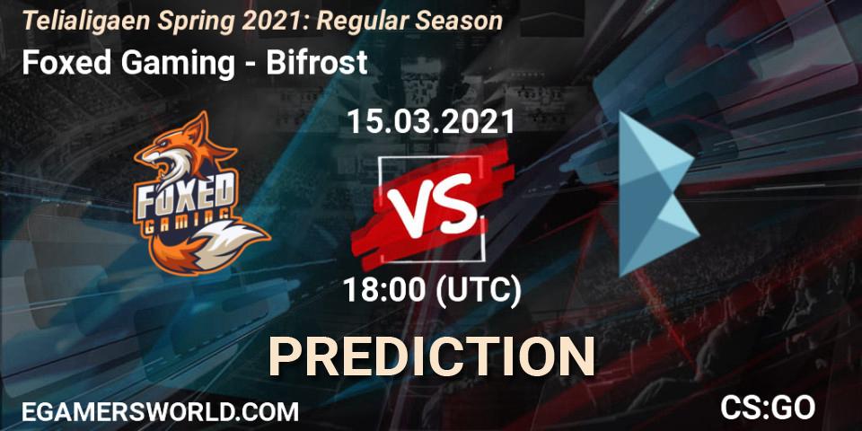 Foxed Gaming - Bifrost: прогноз. 15.03.2021 at 18:00, Counter-Strike (CS2), Telialigaen Spring 2021: Regular Season