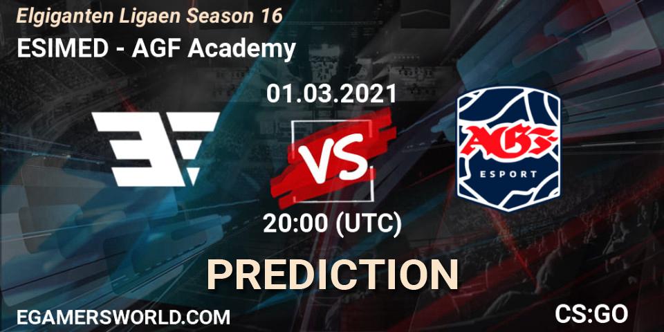 ESIMED - AGF Academy: прогноз. 01.03.2021 at 20:00, Counter-Strike (CS2), Elgiganten Ligaen Season 16