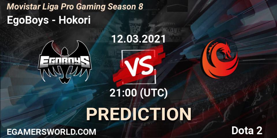 EgoBoys - Hokori: прогноз. 12.03.2021 at 21:05, Dota 2, Movistar Liga Pro Gaming Season 8