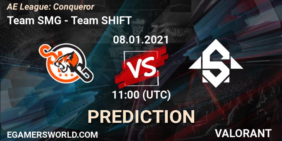 Team SMG - Team SHIFT: прогноз. 08.01.2021 at 11:00, VALORANT, AE League: Conqueror