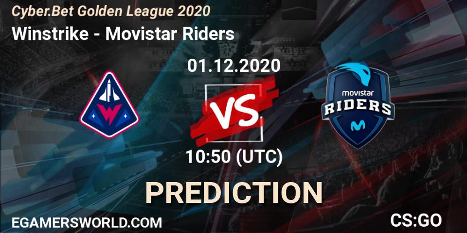 Winstrike - Movistar Riders: прогноз. 01.12.2020 at 10:50, Counter-Strike (CS2), Cyber.Bet Golden League 2020