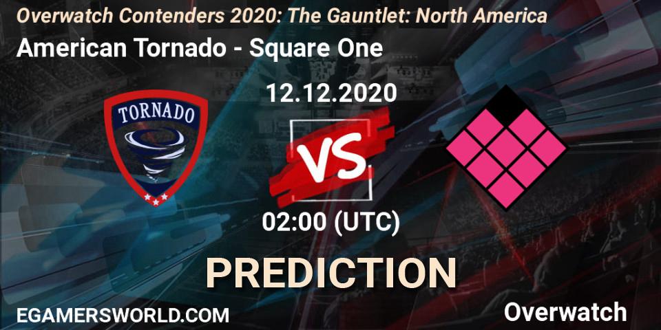 American Tornado - Square One: прогноз. 12.12.2020 at 02:10, Overwatch, Overwatch Contenders 2020: The Gauntlet: North America
