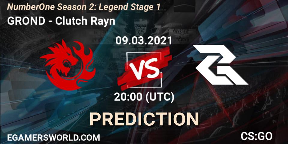 GROND - Clutch Rayn: прогноз. 09.03.2021 at 20:00, Counter-Strike (CS2), NumberOne Season 2: Legend Stage 1