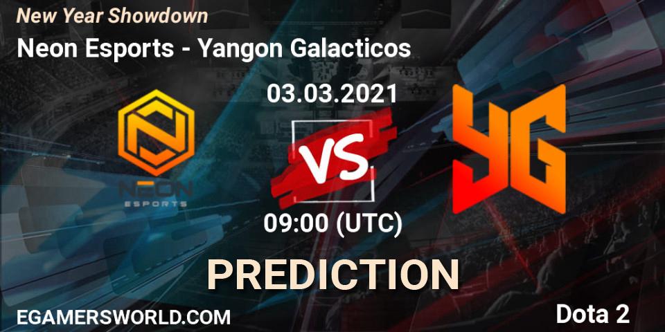 Neon Esports - Yangon Galacticos: прогноз. 03.03.2021 at 09:24, Dota 2, New Year Showdown