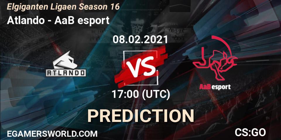Atlando - AaB esport: прогноз. 08.02.2021 at 17:00, Counter-Strike (CS2), Elgiganten Ligaen Season 16