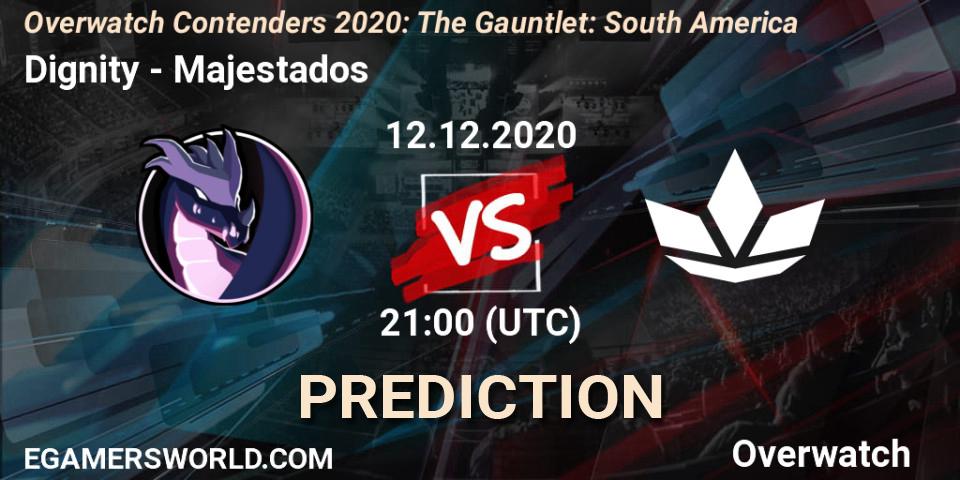 Dignity - Majestados: прогноз. 12.12.2020 at 21:30, Overwatch, Overwatch Contenders 2020: The Gauntlet: South America