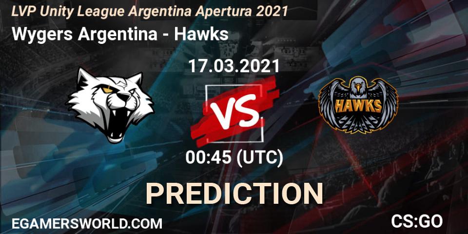 Wygers Argentina - Hawks: прогноз. 17.03.2021 at 00:45, Counter-Strike (CS2), LVP Unity League Argentina Apertura 2021