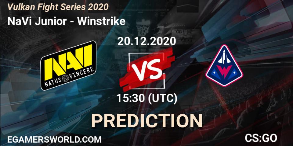 NaVi Junior - Winstrike: прогноз. 20.12.2020 at 15:40, Counter-Strike (CS2), Vulkan Fight Series 2020