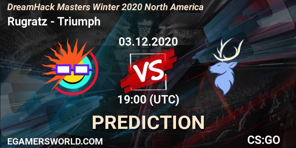 Rugratz - Triumph: прогноз. 03.12.20, CS2 (CS:GO), DreamHack Masters Winter 2020 North America