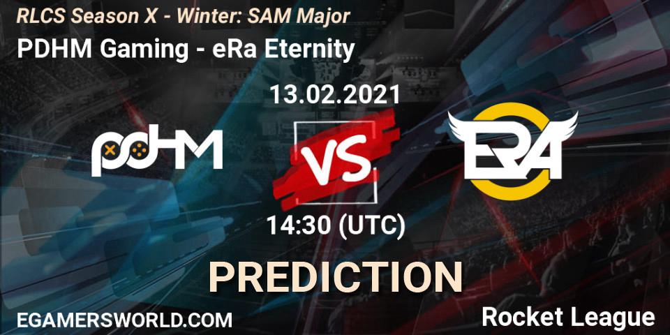 PDHM Gaming - eRa Eternity: прогноз. 13.02.2021 at 14:30, Rocket League, RLCS Season X - Winter: SAM Major