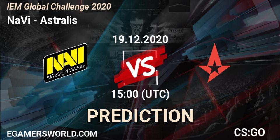 NaVi - Astralis: прогноз. 19.12.2020 at 15:00, Counter-Strike (CS2), IEM Global Challenge 2020