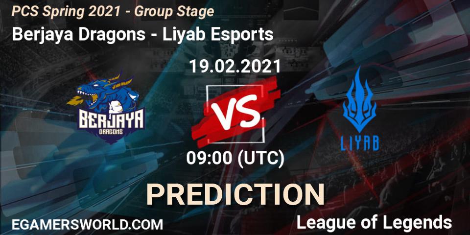 Berjaya Dragons - Liyab Esports: прогноз. 19.02.2021 at 09:00, LoL, PCS Spring 2021 - Group Stage