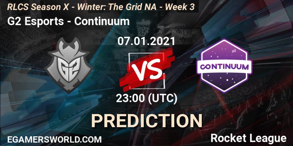 G2 Esports - Continuum: прогноз. 14.01.2021 at 23:00, Rocket League, RLCS Season X - Winter: The Grid NA - Week 3