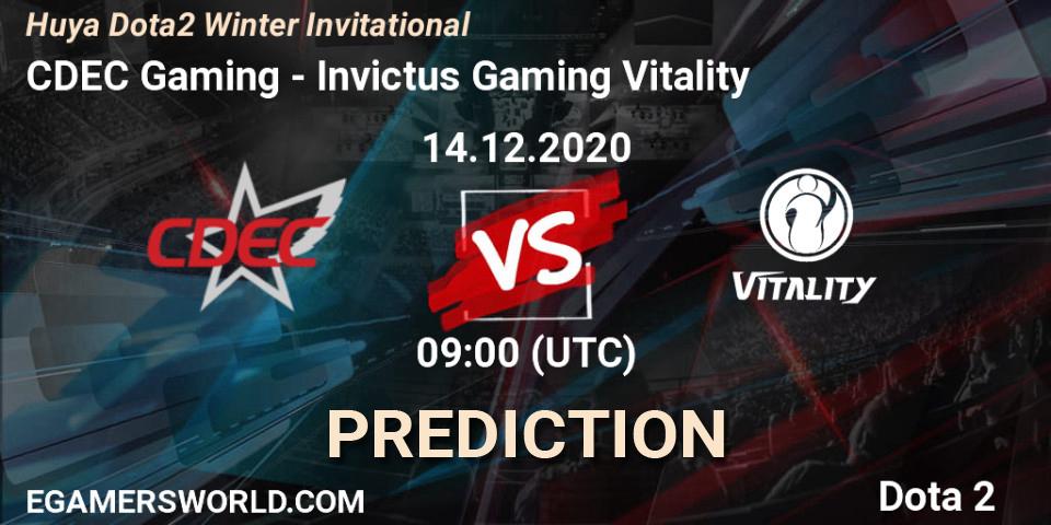 CDEC Gaming - Invictus Gaming Vitality: прогноз. 14.12.2020 at 09:59, Dota 2, Huya Dota2 Winter Invitational