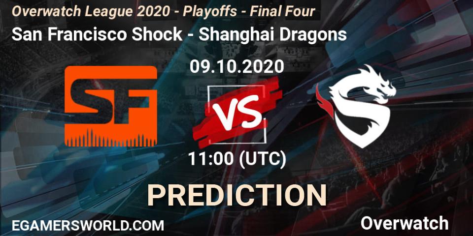 San Francisco Shock - Shanghai Dragons: прогноз. 09.10.2020 at 09:00, Overwatch, Overwatch League 2020 - Playoffs - Final Four