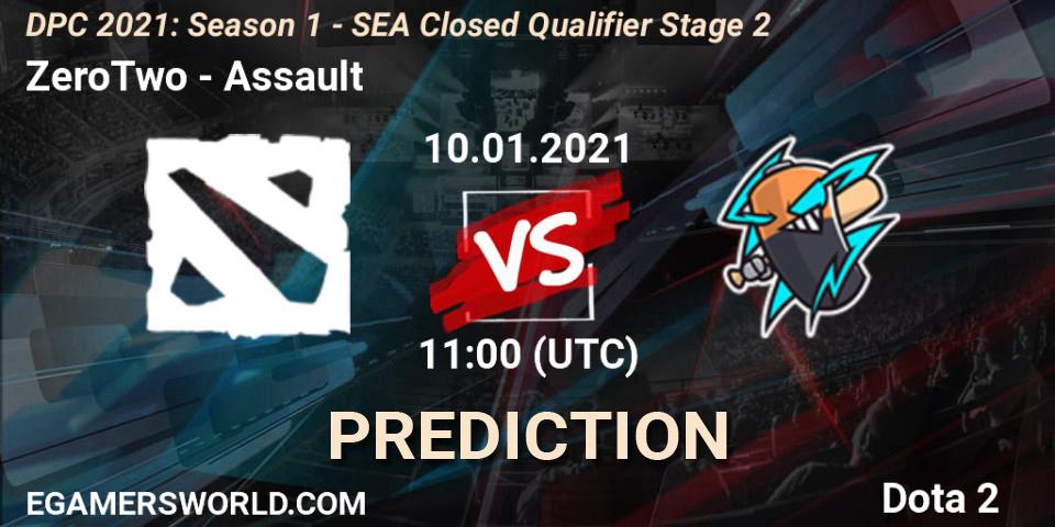 ZeroTwo - Assault: прогноз. 10.01.2021 at 11:06, Dota 2, DPC 2021: Season 1 - SEA Closed Qualifier Stage 2