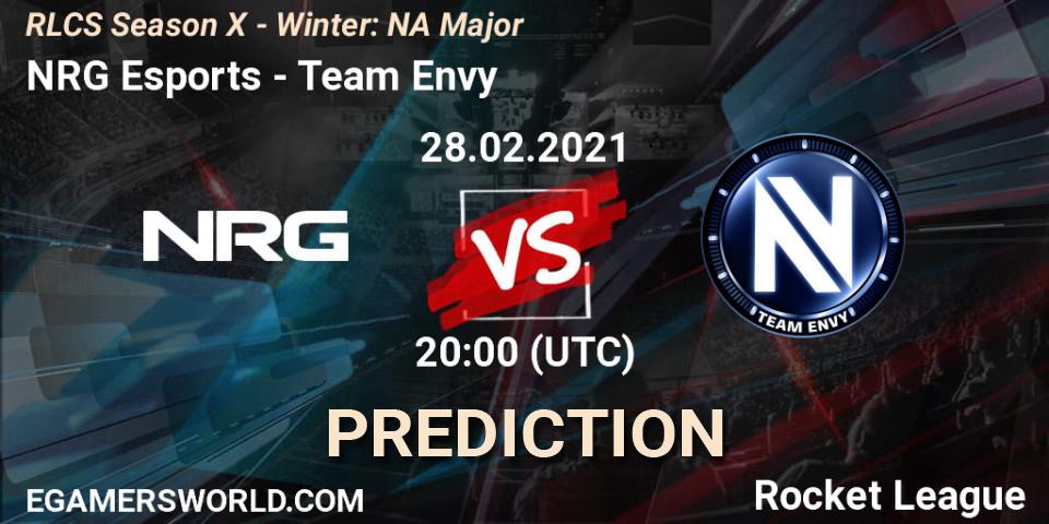 NRG Esports - Team Envy: прогноз. 28.02.2021 at 19:40, Rocket League, RLCS Season X - Winter: NA Major