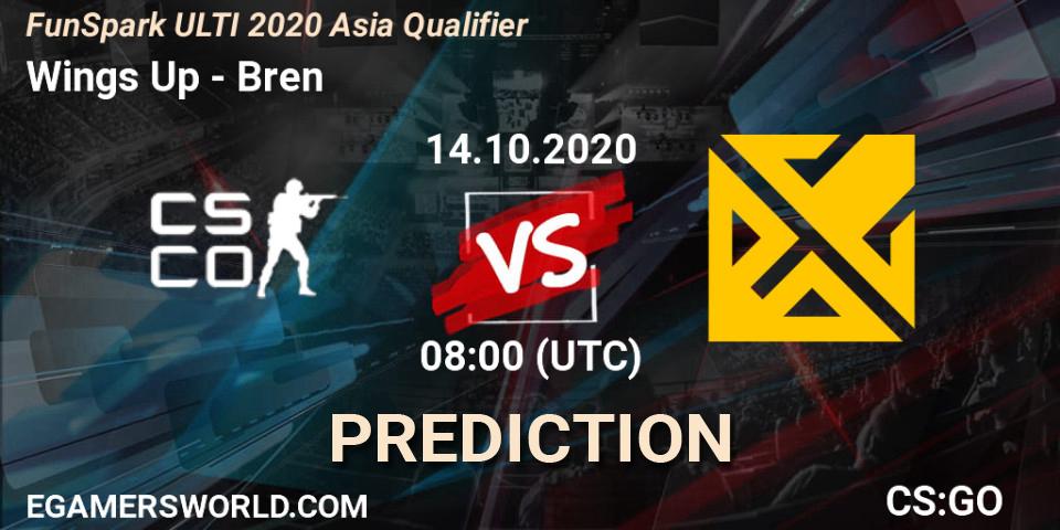 Wings Up - Bren: прогноз. 14.10.2020 at 08:00, Counter-Strike (CS2), FunSpark ULTI 2020 Asia Qualifier
