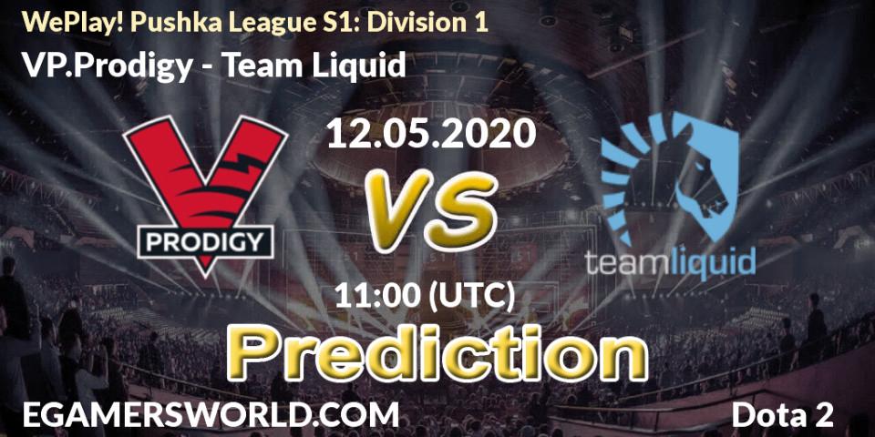 VP.Prodigy - Team Liquid: прогноз. 12.05.2020 at 11:57, Dota 2, WePlay! Pushka League S1: Division 1