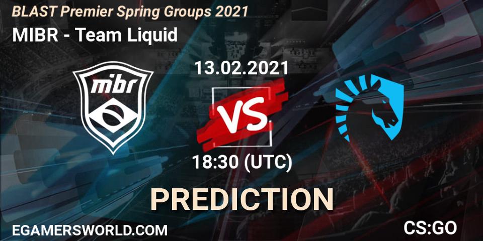 MIBR - Team Liquid: прогноз. 13.02.21, CS2 (CS:GO), BLAST Premier Spring Groups 2021
