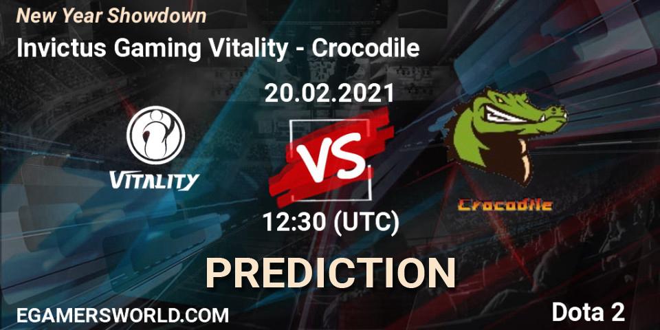 Invictus Gaming Vitality - Crocodile: прогноз. 20.02.2021 at 13:11, Dota 2, New Year Showdown