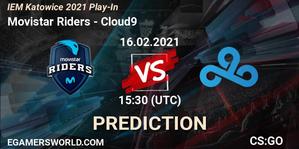 Movistar Riders - Cloud9: прогноз. 16.02.2021 at 15:30, Counter-Strike (CS2), IEM Katowice 2021 Play-In