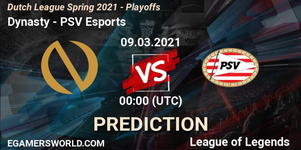 Dynasty - PSV Esports: прогноз. 09.03.2021 at 18:00, LoL, Dutch League Spring 2021 - Playoffs