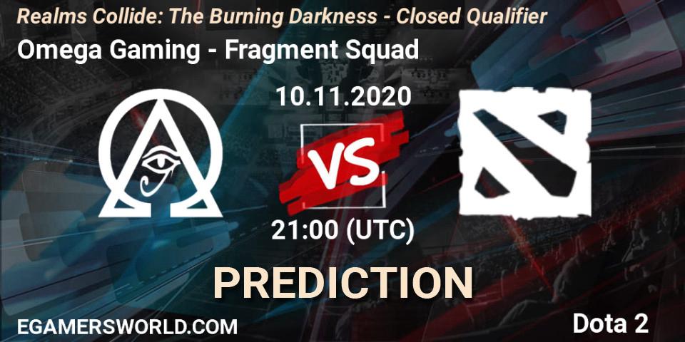 Omega Gaming - Fragment Squad: прогноз. 10.11.2020 at 21:02, Dota 2, Realms Collide: The Burning Darkness - Closed Qualifier