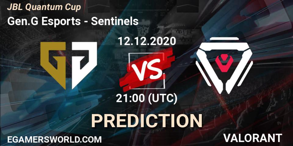 Gen.G Esports - Sentinels: прогноз. 12.12.2020 at 21:00, VALORANT, JBL Quantum Cup