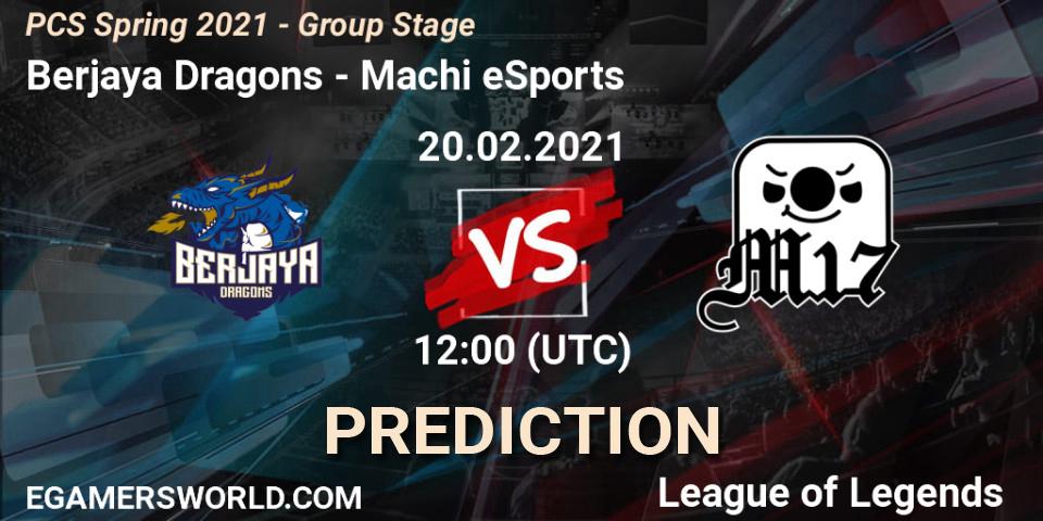 Berjaya Dragons - Machi eSports: прогноз. 20.02.2021 at 12:05, LoL, PCS Spring 2021 - Group Stage