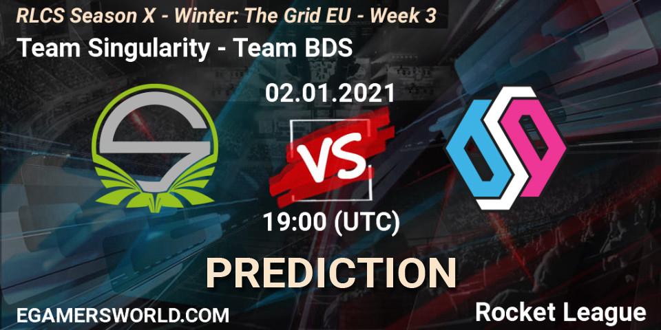 Team Singularity - Team BDS: прогноз. 02.01.2021 at 19:00, Rocket League, RLCS Season X - Winter: The Grid EU - Week 3